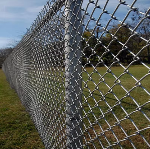 Nhà Máy Giá mạ kẽm + PVC bọc thép Chuỗi liên kết hàng rào tráng dây lưới 50x50 mét kim cương lỗ nhỏ Chuỗi liên kết hàng rào - Product Image 5