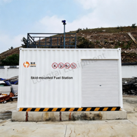 Longtai 10000L Station de remplissage de carburant à double paroi en conteneur, pompe antidéflagrante, surveillance intelligente, garantie 1 an