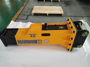 Martillo Hidráulico Tipo Caja SOOSAN SB45, Cincel de 85 mm, Martillo para Roca y Hormigón, Accesorios para Excavadoras de 7-14 Toneladas, Demolición y Construcción - Product Image 3