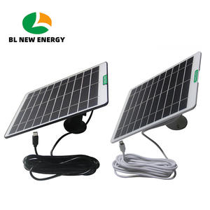 Panneau solaire en gros pour caméra de sécurité 5W 5V avec port Micro USB Type-C pour sonnette vidéo Anker Eufy Ring Blink - Product Image 1