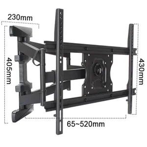 32-75 Inch Full Motion TV Wall Mount Bracket Thickened Swivel Telescopic TV Bracket