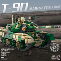Panlos 632005 1773 adet teknik rus T90 ana savaş tankı ordu askeri yapı taşları tuğla çocuklar için