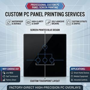 Panneau de commande en acrylique PC Toptrend personnalisé, haute brillance, anti-traces de doigts, résistant aux rayures, résistant à la chaleur, haute transmission de la lumière - Product Image 3