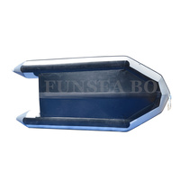 Petit bateau à aubes pour enfants Tube d'air gonflable en PVC Hypalon de pêche en plastique noir pour moteur de surf bateaux à rames pour l'extérieur