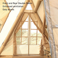 Tentes de camping gonflables de nouvelle conception, avec 2 chambres, résistantes au vent et à l'eau