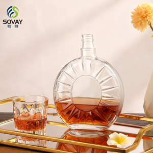Bouteille à spiritueux en verre haut de gamme, emballage en verre unique, 250 ml, 500 ml avec bouchon <span class=keywords><strong>Guara</strong></span> - Product Image 3