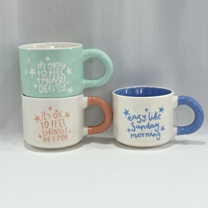 High Quality <b>Cheap</b> Eco-friendly Minimalist Ins Style Irregular Stoneware Ceramic Mug Hand-Pinch Coffee Creative Nordic Cute - Product Image 3