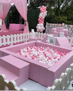 Hoge Dichtheid Spons Luxe Roze En Witte Indoor Kinderen Soft <span class=keywords><strong>Play</strong></span> Verhuur Apparatuur Sets Speelplaats Ballenbak Peuters Soft <span class=keywords><strong>Play</strong></span> - Product Image 5