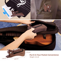 Support de violon portable en bois massif, facile à installer, support de ukulélé bas en noyer noir pour cordes en forme de basse