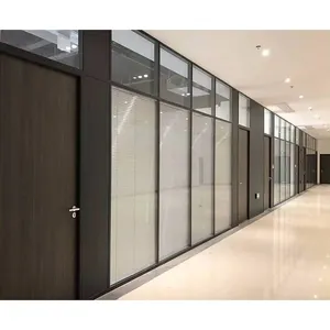 Glass Aluminum Frame Sound Proof Office Partition System for Glass Wall Office Furniture