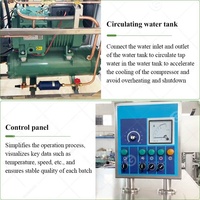 Grand congélateur commercial industriel faisant congeler en continu par lots le congélateur/machine dure de gelato de crème glacée
