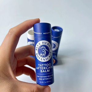 Emballage écologique économique pour baume corporel, tube en papier recyclable, emballage cosmétique artisanal en forme de cylindre. - Product Image 4
