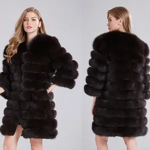 Kaliteli moda kadın mont 2022 kış tilki kürk ceket kadınlar için