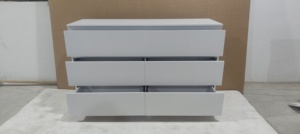 <span class=keywords><strong>Commode</strong></span> <span class=keywords><strong>double</strong></span> à 6 tiroirs, design moderne écologique, meubles de salon, <span class=keywords><strong>commode</strong></span> blanche et noire pour hôtel, appartement, salle de sport - Product Image 2