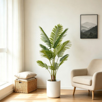 Palmier Areca Artificiel Réaliste, Plante Tropicale Artificielle Bonsaï pour la Décoration de la Maison, du Salon, du Bureau et des Espaces Commerciaux