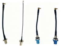Connecteur BNC mâle vers coaxial avec excellente conductivité et faible résistance de contact, assemblage de câble connecteur mâle à angle droit