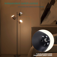Lampe sur pied verticale en forme d'arbre pour salon rétro, canapé, table basse, chambre à coucher, lampe de chevet