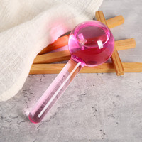 Boules de glace magiques en 3d, rouleau facial marron et blanc, emballage, 2 paires par boîte cadeau