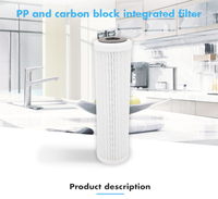 Bloc de charbon certifié NSF 42, un préfiltre parfait pour purificateur RO