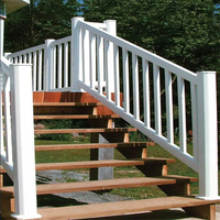 Protection de garde-corps d'escalier en PVC moderne pour porche et balcon, vente en gros, couleur personnalisable