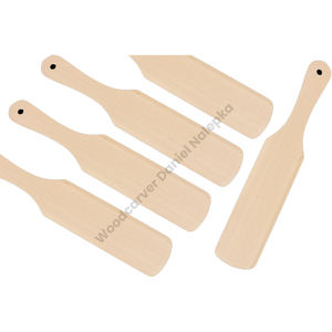 A granel, 100 Uds., juego de espátula para panqueques de madera ecológica clásica de WoodCarver para uso en cocina de restaurante, suministro de cocina al por mayor - Product Image 4
