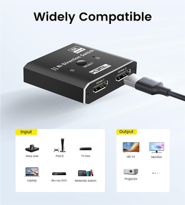 ตัวแยกสัญญาณ <span class=keywords><strong>HDMI</strong></span> 8K 60Hz สวิตช์ <span class=keywords><strong>HDMI</strong></span> <span class=keywords><strong>2.1</strong></span> แบบสองทิศทาง 4K 120Hz ตัวแปลงสัญญาณเสียง 2 เข้า 1 ออก 1x2 2x1 สำหรับ PS4 PS5 Xbox - Product Image 2