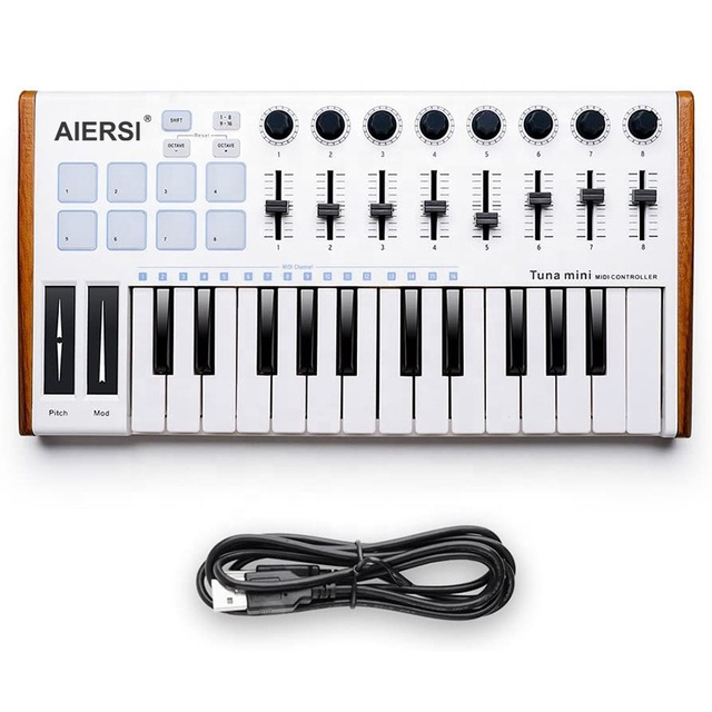 Quality Other Musical Instruments MIDI Keyboard Controller Digital 25-Key USB Keyboard Musical Electronic Organizers