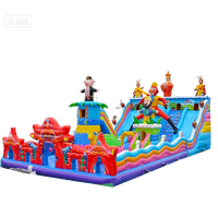 Château gonflable géant commercial Delilai, château gonflable Mickey Mouse, PVC 6x12m, trampoline gonflable, équipement d'amusement pour enfants