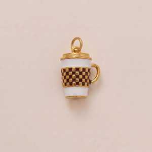 Nouveaux Breloques Personnalisables DIY en Acier Inoxydable 2026, Tasses à Café 3D, Bijoux de Mode en Or PVD 18K pour Collier, Cadeau - Product Image 2