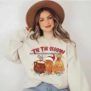 Nueva cultura Latina Navidad <span class=keywords><strong>Conchita</strong></span> It's Cold Outside No Dieta Season Calorias No Cuentan DTF pegatina de transferencia de calor para sudaderas con capucha - Product Image 3