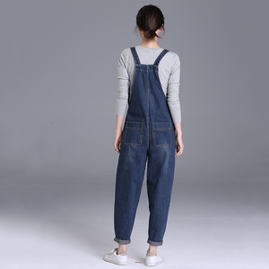Pantalones <span class=keywords><strong>Vaqueros</strong></span> de Talla Grande 8XL <span class=keywords><strong>para</strong></span> Mujer Embarazada, Pantalones de Maternidad, Overoles, Jeans con <span class=keywords><strong>Tirantes</strong></span> <span class=keywords><strong>para</strong></span> Chicas, Jeans Casuales Holgados, Mono <span class=keywords><strong>para</strong></span> Damas - Product Image 4