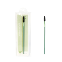 Pinceau cosmétique multifonction pour femmes, brosse à cils, spoolies en fibres synthétiques, manche en bois pour le maquillage des sourcils et des cils