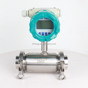 Fabbrica misuratore di portata a turbina liquida alcol morsetto sanitario 1 "25mm olio di birra latte alcol misuratore di portata turbina Turbo - Product Image 2