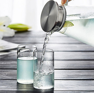 Pichet à thé glacé avec couvercle, 2.0 l, 68 onces, vendu avec <span class=keywords><strong>carafe</strong></span> à eau chaude et froide, pour thé glacé, lait, jus de boissons, carpe - Product Image 6
