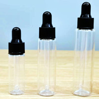 Flacon compte-gouttes en verre transparent bleu ambre vert Boston de 5 ml 10 ml 15 ml 5 ml 10 ml 15 ml