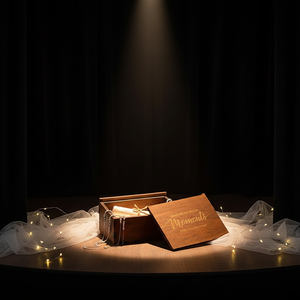 Boîte cadeau souvenir en bois poli antique personnalisée en gros couvercle à charnière avec gravure personnalisée technique peinte pour l'emballage - Product Image 2