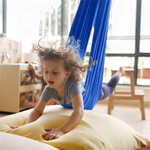Childrens <b>Hammock</b> Indoor Outdoor <b>Swing</b> Elastic Sensory Aerial Yoga <b>Hammock</b> For Home Kids Zone Unisex RTDC 002 - Product Image 3
