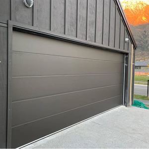 <span class=keywords><strong>Porte</strong></span> de <span class=keywords><strong>garage</strong></span> moderne en alliage d'aluminium avec fonction coupe-vent, design coulissant et inclinable pour usage extérieur - Product Image 1