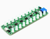 Sensor Audio Kontrol Suara LED RGB Indikator LED Lampu Melodi Berkedip Mitra Suara Multi-warna Opsional