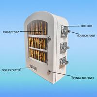 Distributeur automatique commercial ZENJET à trois têtes pour cartes, distributeur automatique de mouchoirs carrés et de cigarettes