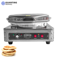 Machine à griller électrique commerciale, machine industrielle à crêpes, machine à faire des pizzas rondes, machine à faire des tortillas