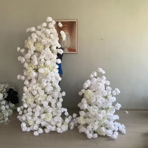 Arco <span class=keywords><strong>de</strong></span> Flores Artificiales <span class=keywords><strong>de</strong></span> Seda en Capas, Decoración para Bodas y Fiestas, Económico - Product Image 1