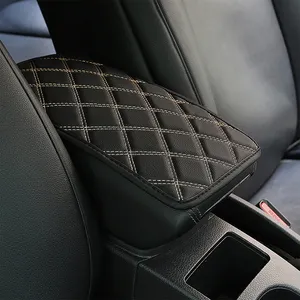 Universal Car Armrest Cushion Cover Center Console Auto Seat Case Central PU Leather Pad Protection Interior Accessories