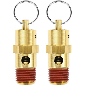 Soupape de décharge de pression filetée NPT de 1/4 pouce, indice de pression de 150 PSI, clapet anti-retour pour compresseur d'air avec filetage de verrouillage d'étanchéité - Product Image 1
