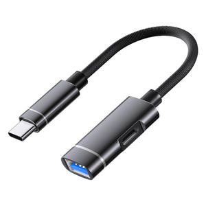 Nieuwe 2-In-1 Type C Otg Adapter Converter Usb C Data Sync & Charge Kabel Met Meerdere Pd Hub Voor Mobiele Telefoon Ac Output - Product Image 2
