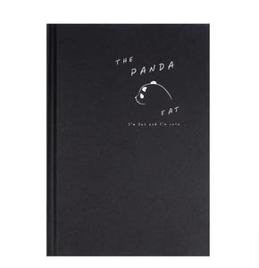 Logo Printed Soft Cover Leather Linen Notebook A5 A6 <strong>Small</strong> Cute <strong>Diary</strong> Lay Flat Portable Stationary Black Journal Paper Journal - Product Image 2