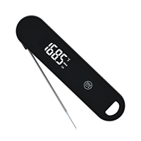 Thermomètre à viande numérique avec lecture instantanée en 0,6 seconde, 0,5 ° Indicateur de température de précision pour barbecue, cuisine, cuisson, fumoir