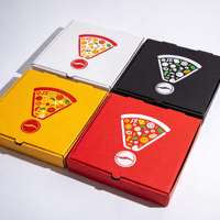 Boîtes à pizza en carton ondulé blanc personnalisées en gros avec revêtement UV pour bijoux – Approvisionnement économique