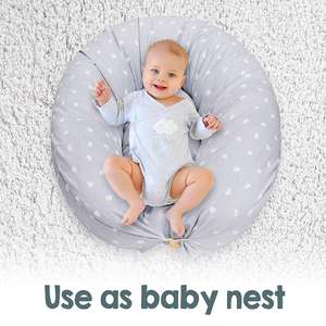 100% Cotton Cover <strong>Cushion</strong> Inner Pregnancy Pillow Breastfeeding Pillow <strong>Baby</strong> <strong>Nest</strong>, Newborn <strong>Baby</strong> Pillow - Product Image 5