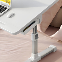 Bureau portable réglable pour ordinateur portable, pliable, avec tiroir, pour la maison, le bureau, l'étude et le travail